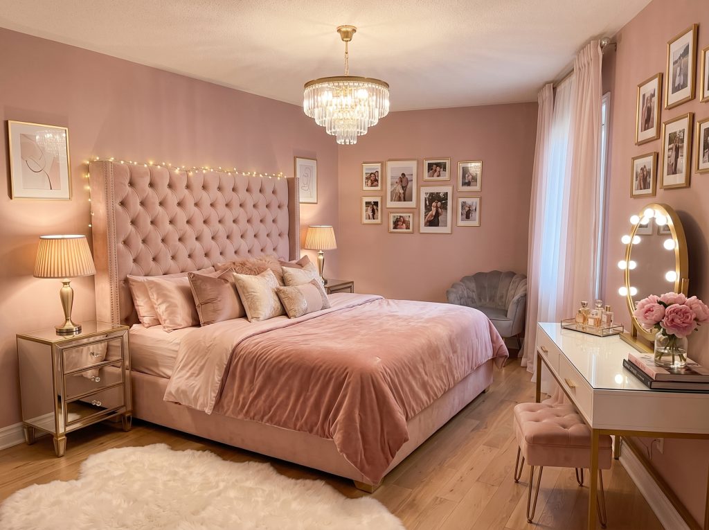 A Sweet and Whimsical Pastel Bedroom