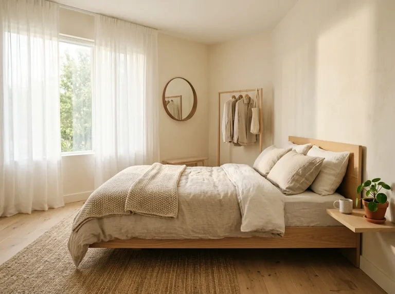 10 Minimalist Bedroom Design Ideas that make room feel bigger