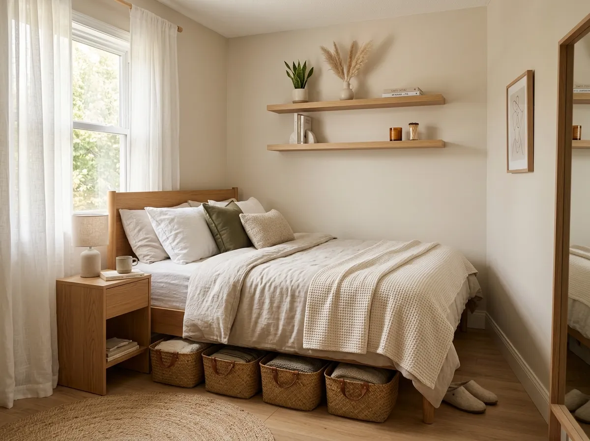 small bedroom organization